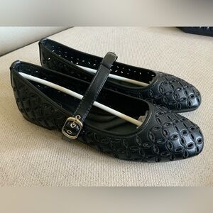 Womens Mary Jane Flats NEW BOXED Size 10M Black